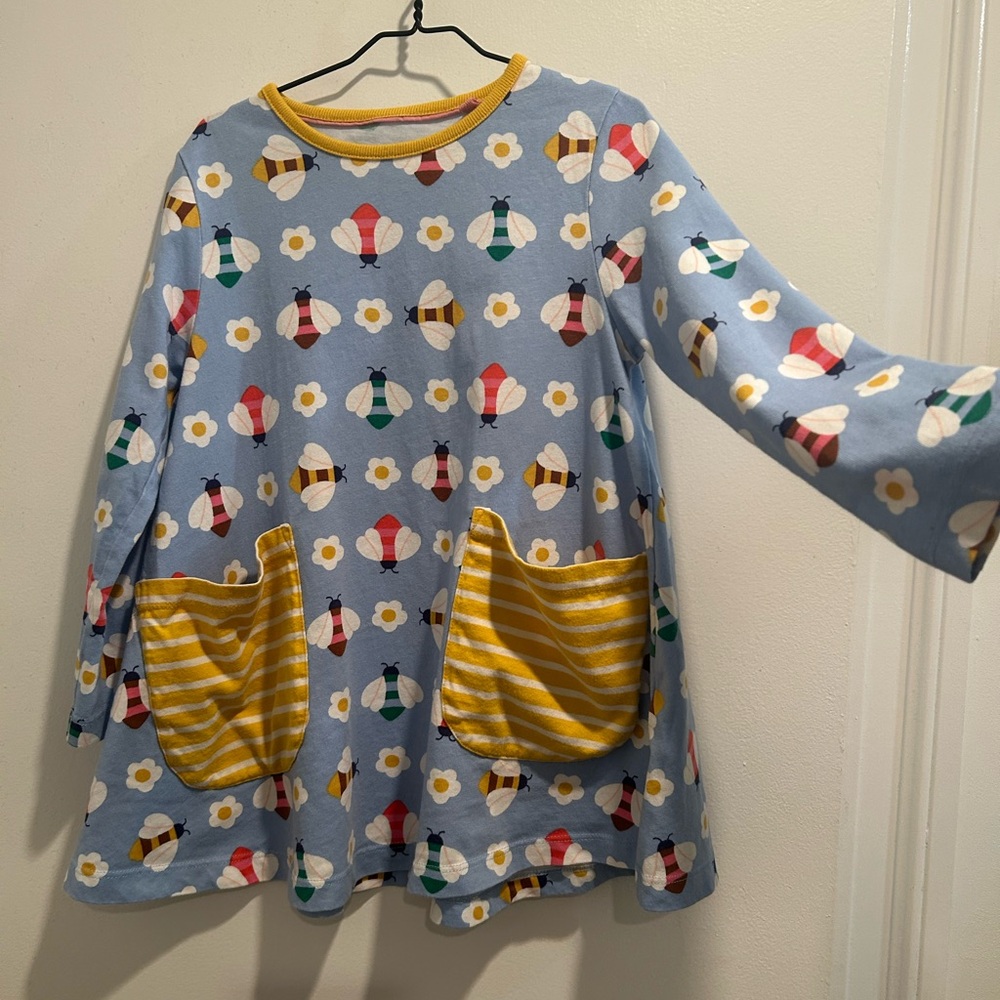 Cute long sleeve bees dress or tunic